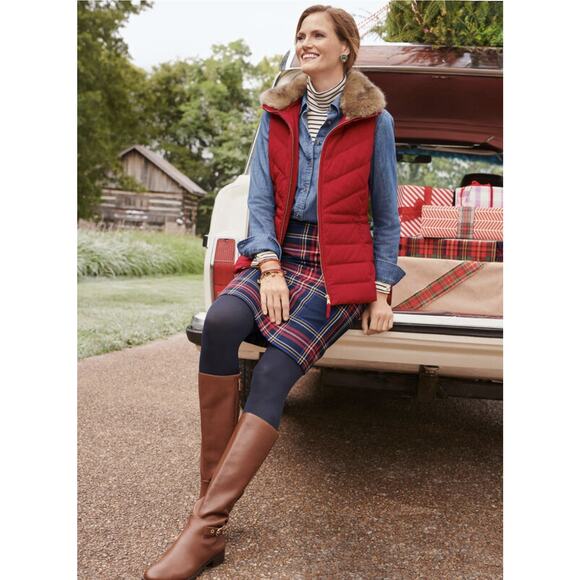 Holiday Plaid Skirt Bundle – Talbots & J.Crew Size 6, Tartan, Festive Academia - Picture 12 of 16